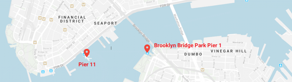Carte du ferry à Brooklyn