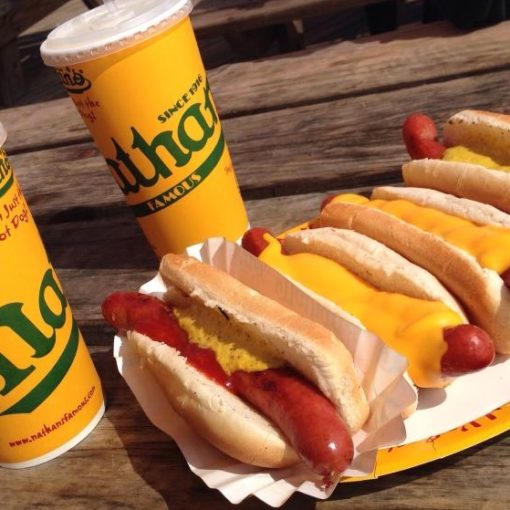 Manger un hot dog à New York
