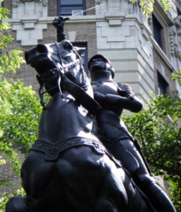 statue jeanne d'arc à New York