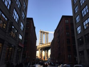 Vue pont Manhattan à Dumbo