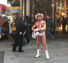 artiste de rue à times square new york