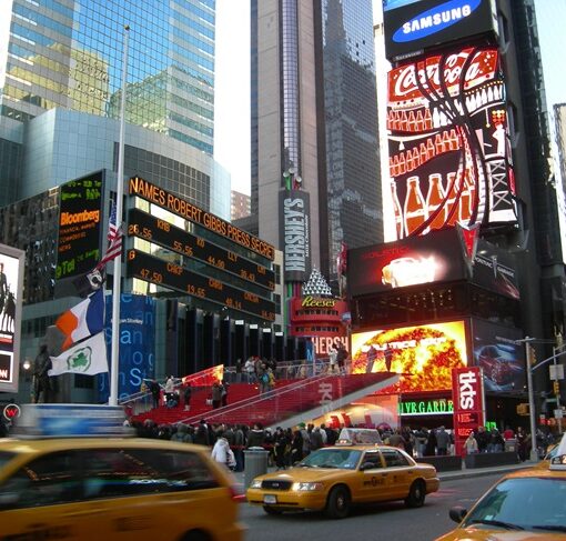 times square photo néons