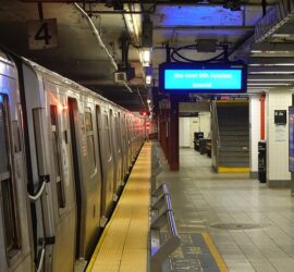vue du métro de new york depuis un quai
