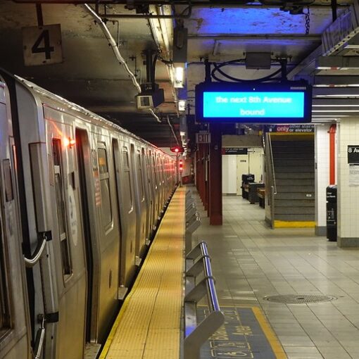 vue du métro de new york depuis un quai